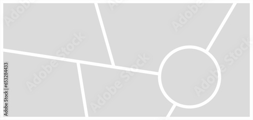 Pictures or photos frame collage. comics page grid layout abstract photo frames and digital photo wall template