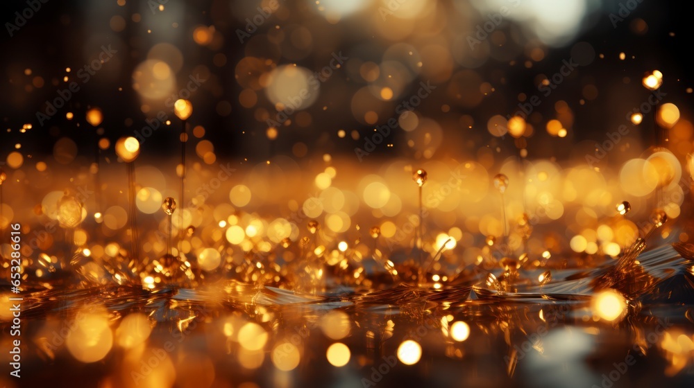 Gold sparkling lights background Gold sparkling lights background