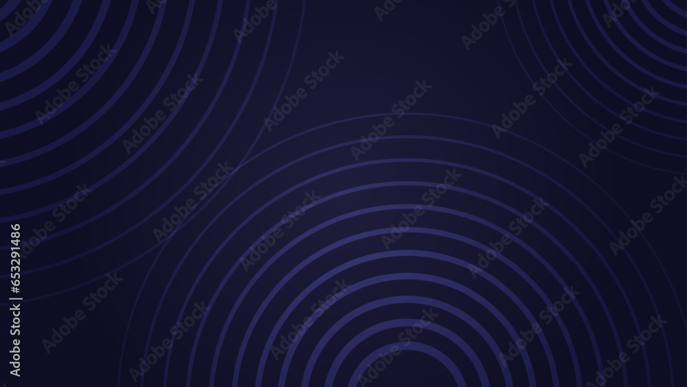 Futuristic Abstract Dark space Background. Modern circle lines pattern. Horizontal banner template. Suit for cover, banner, brochure, corporate, poster, presentation, website