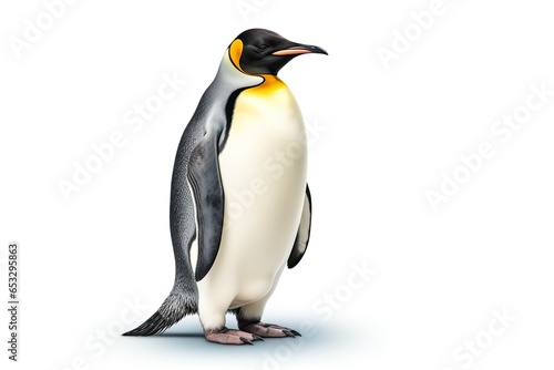 Emperor Penguin isolated on white background 