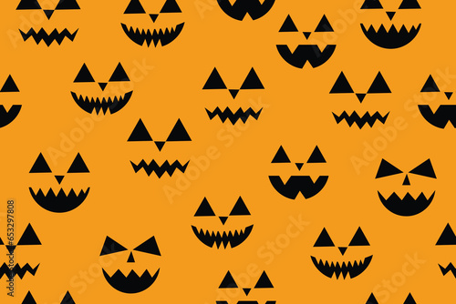Halloween Pumpkin Seamless Pattern for decoration, wrapping paper, cover, print, fabric and more
