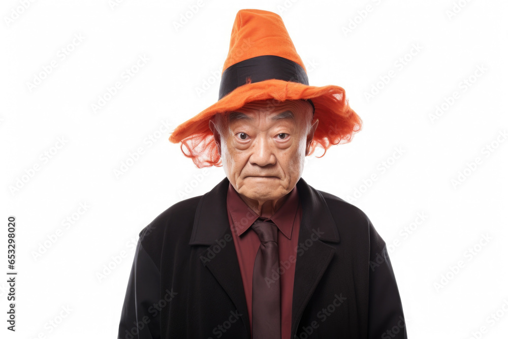 An image of an old man wearing a hat and tie. This picture can be used to depict a senior professional or a stylish elderly gentleman. Ideal for illustrating concepts related to aging, fashion, or bus