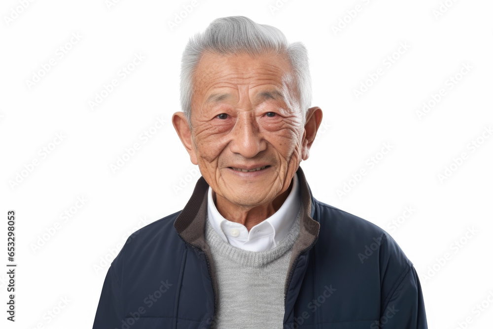 An older Asian man with a warm smile on his face. Suitable for various purposes. An older Asian man with a warm smile on his face. Suitable for various purposes.