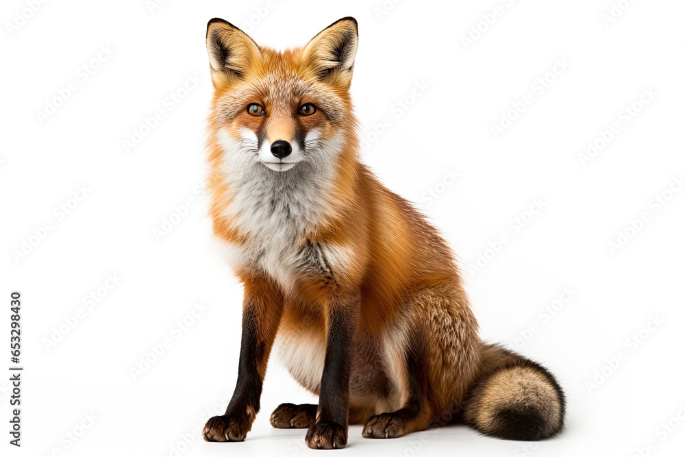 Fototapeta premium Fox isolated on white background