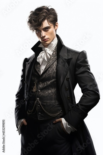 Young dandy victorian male
