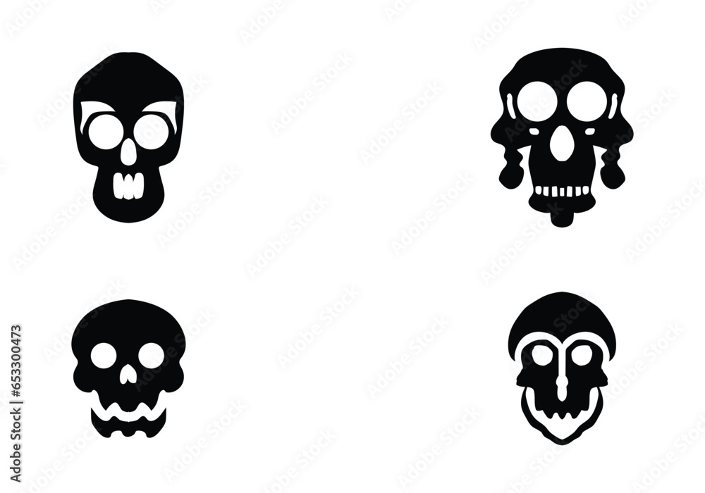 Minimal style illustration black Halloween icon design #1 Minimal style illustration black Halloween icon design #1