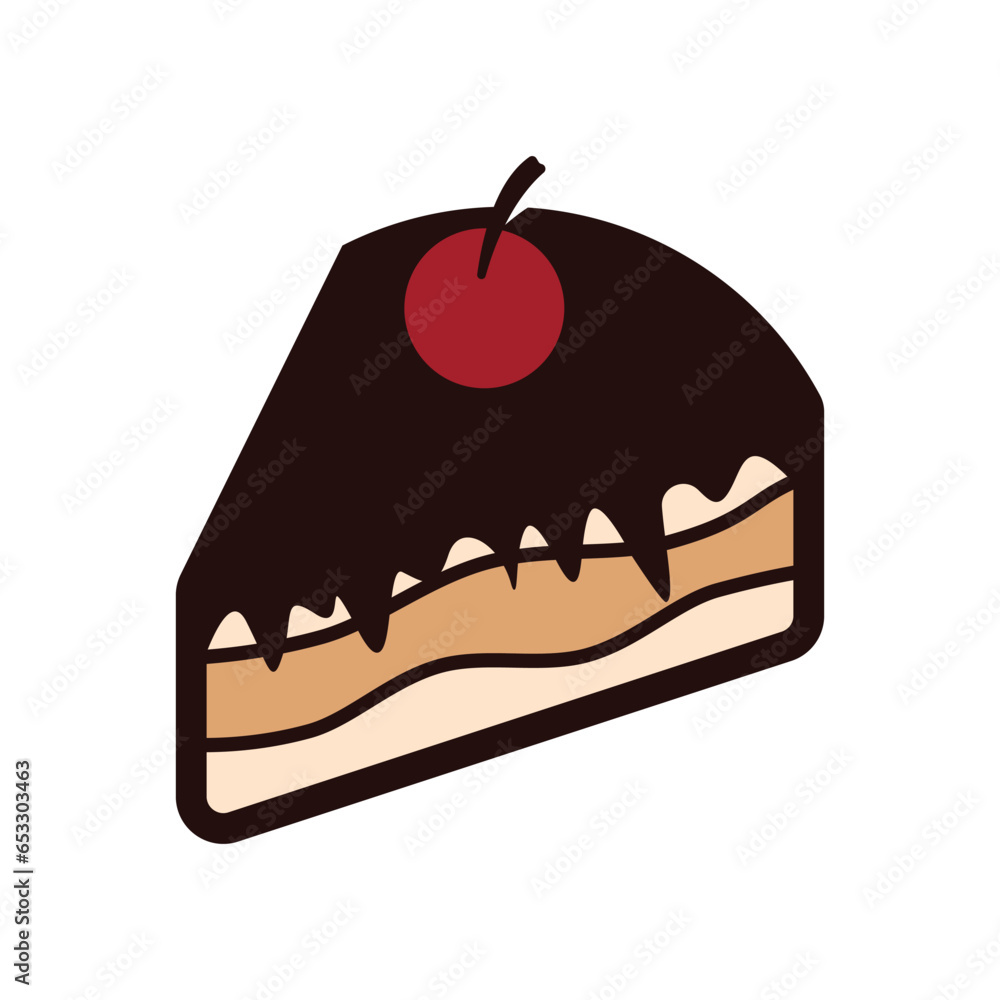 Sweet cake template logo design vector illustration Sweet cake template logo design vector illustration