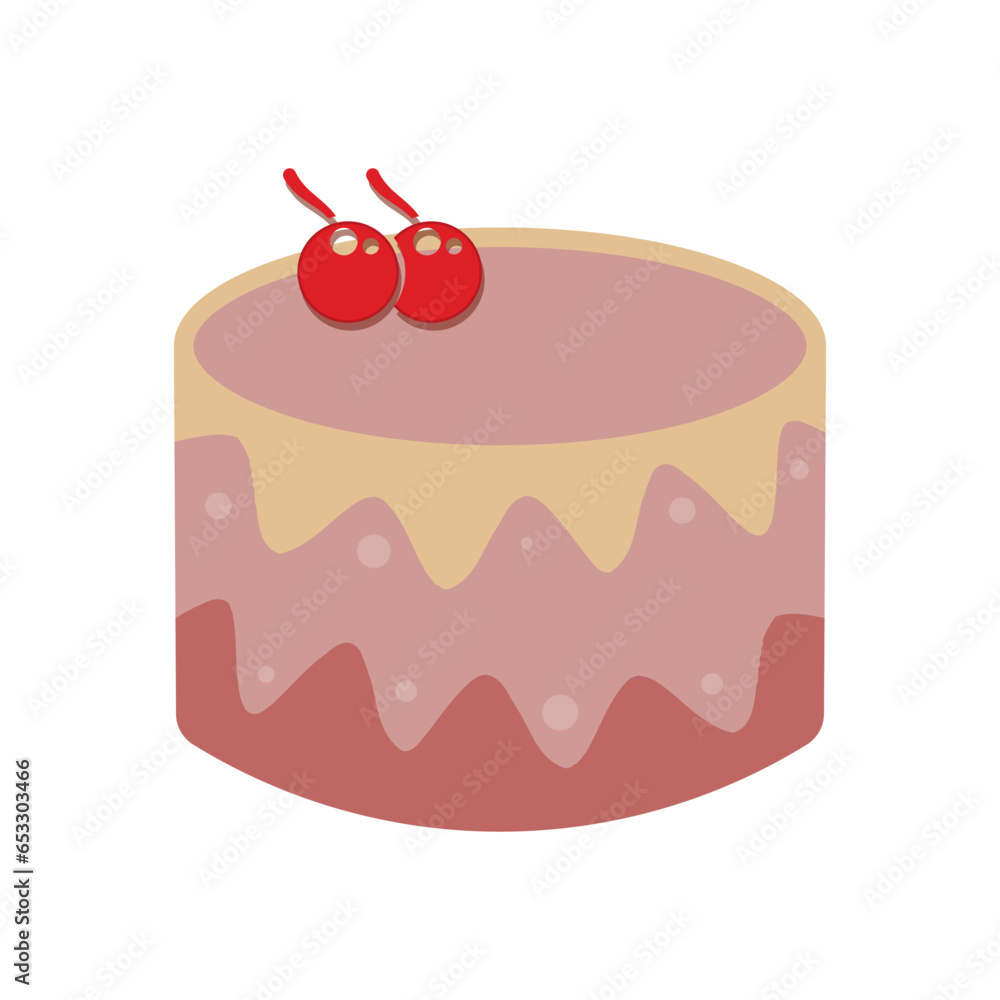 Sweet cake template logo design vector illustration Sweet cake template logo design vector illustration