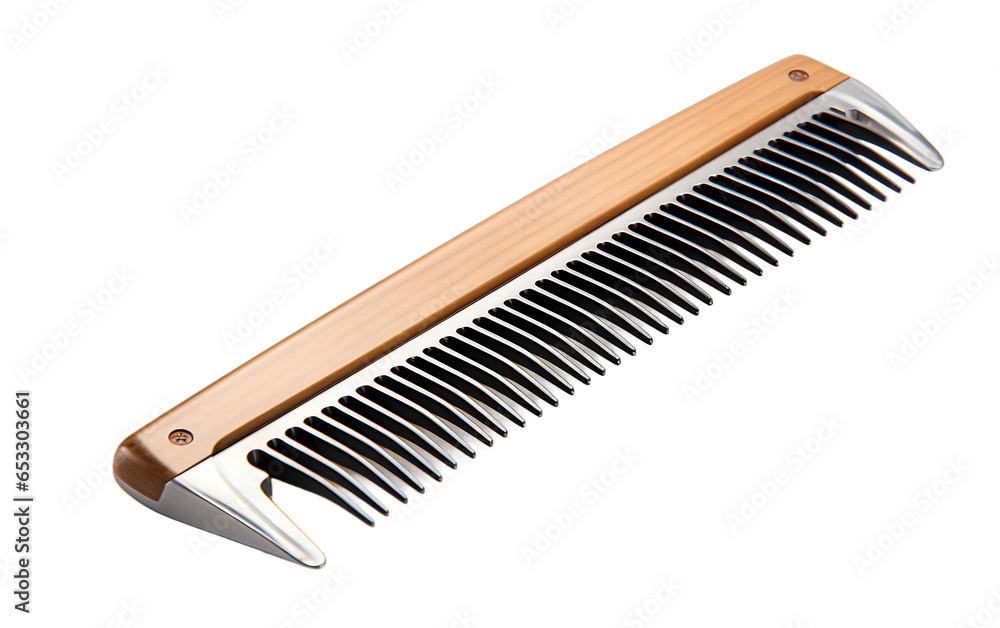 Stylish Hair Comb Isolated on Transparent Background PNG. Generative AI Stylish Hair Comb Isolated on Transparent Background PNG. Generative AI