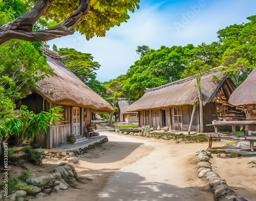 時が流れる里山の風景〜茅葺き屋根の日本の古民家