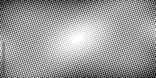 Black and white gradient background with halftone wavy pattern. Vector illustration