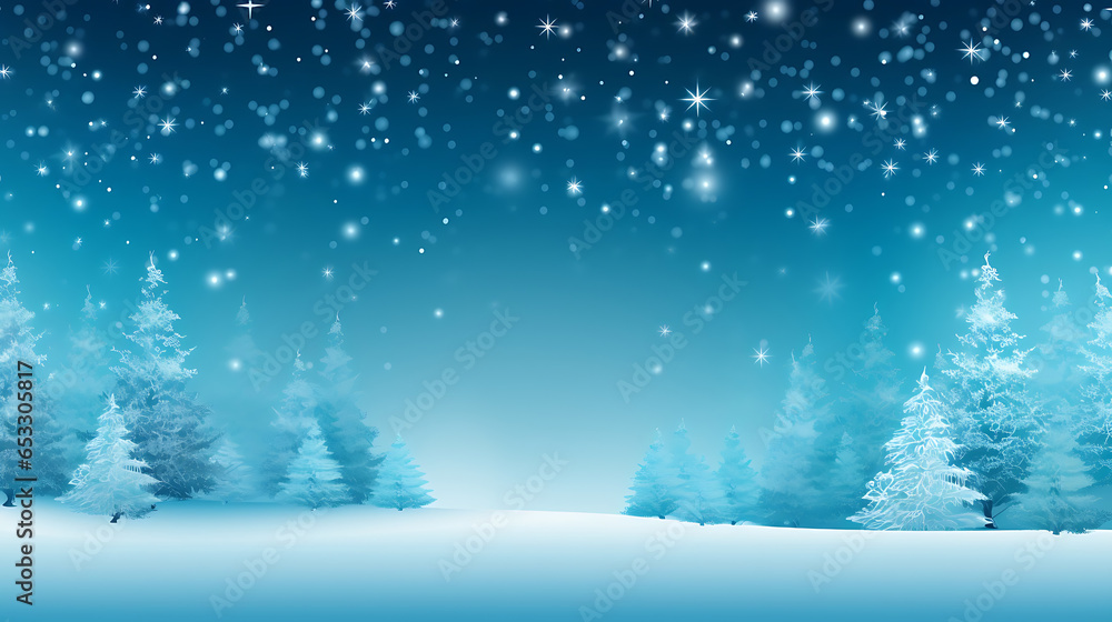 blue winter landscape with snow and christmas trees christmas background blue winter landscape with snow and christmas trees christmas background