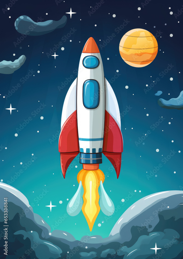 rocket in space rocket in space