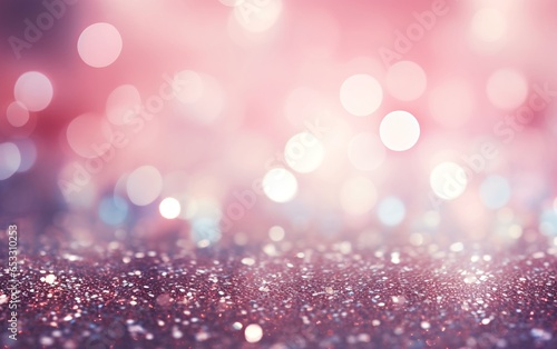 blurred lights and pink luxury dreamy bokeh background