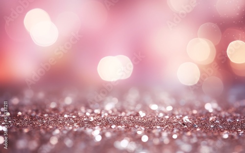 blurred lights and pink luxury dreamy bokeh background