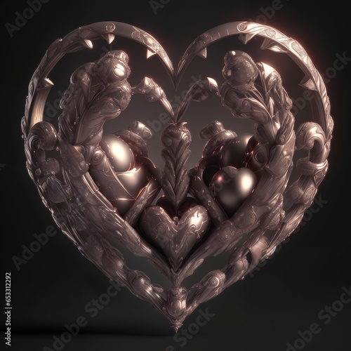 Heart shaped object made of...