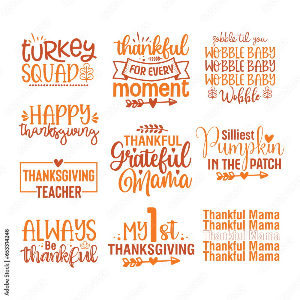 Fototapeta premium Thanksgiving svg design