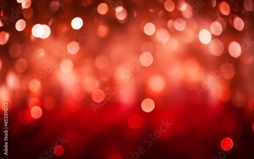 blurred lights and red luxury dreamy bokeh background for Christmas