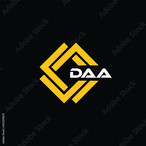 DAA letter design for logo and icon.DAA typography for technology, business and real estate brand.DAA monogram logo.