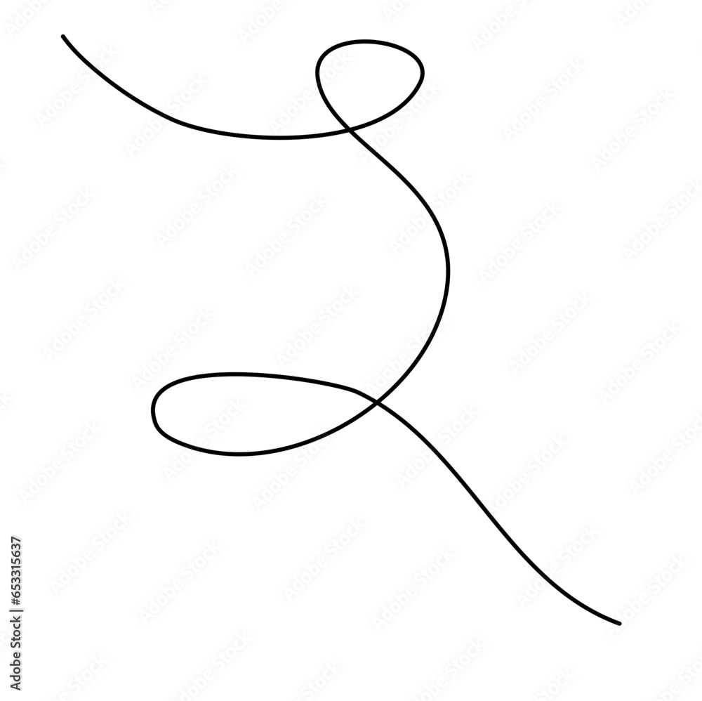 Obraz premium A Strand of Hair Vector