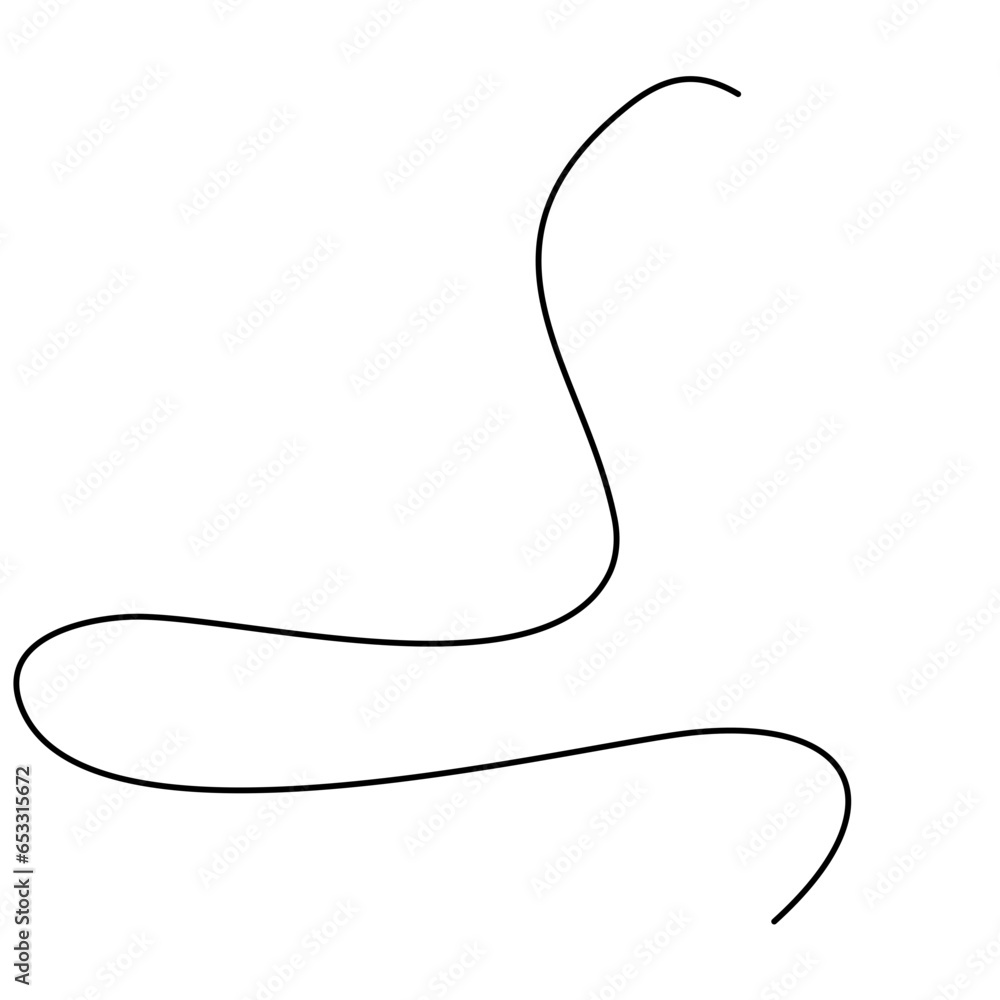 A Strand of Hair Vector A Strand of Hair Vector