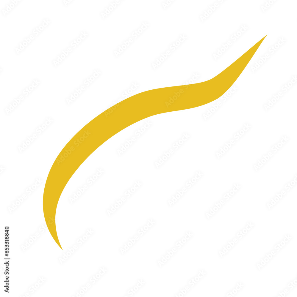 Abstract Swish Swoosh Shape