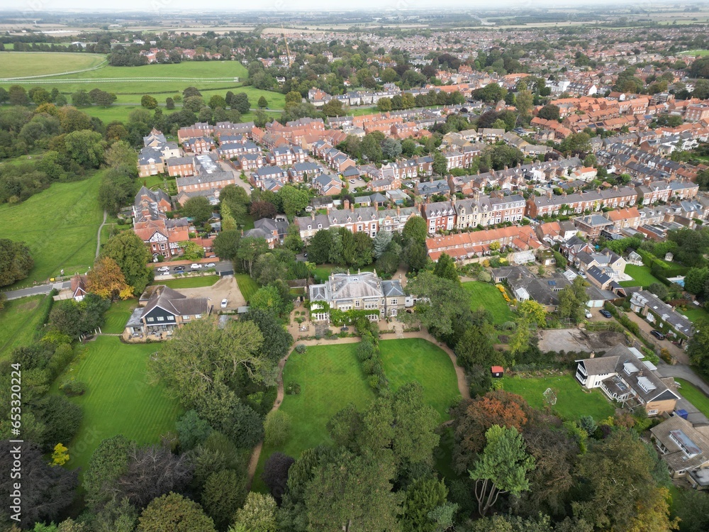 aerial view of housing estate, Beverley East Yorkshire