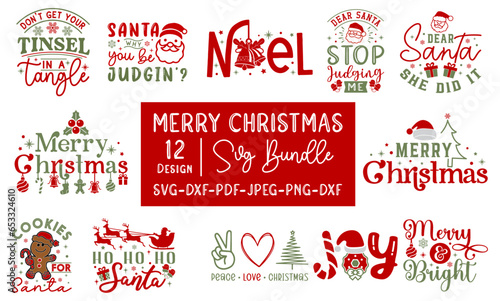 Christmas SVG T shirt Design Bundle