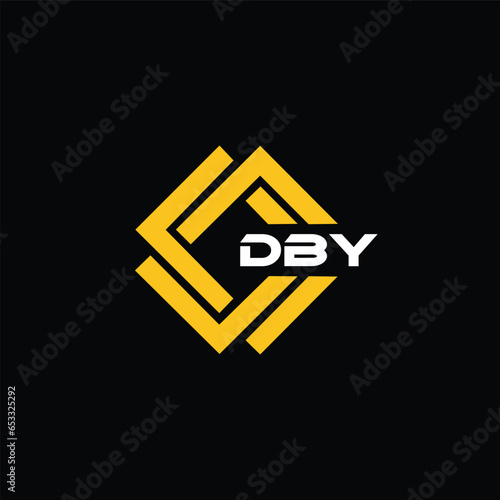 DBY letter design for logo and icon.DBY typography for technology, business and real estate brand.DBY monogram logo. photo