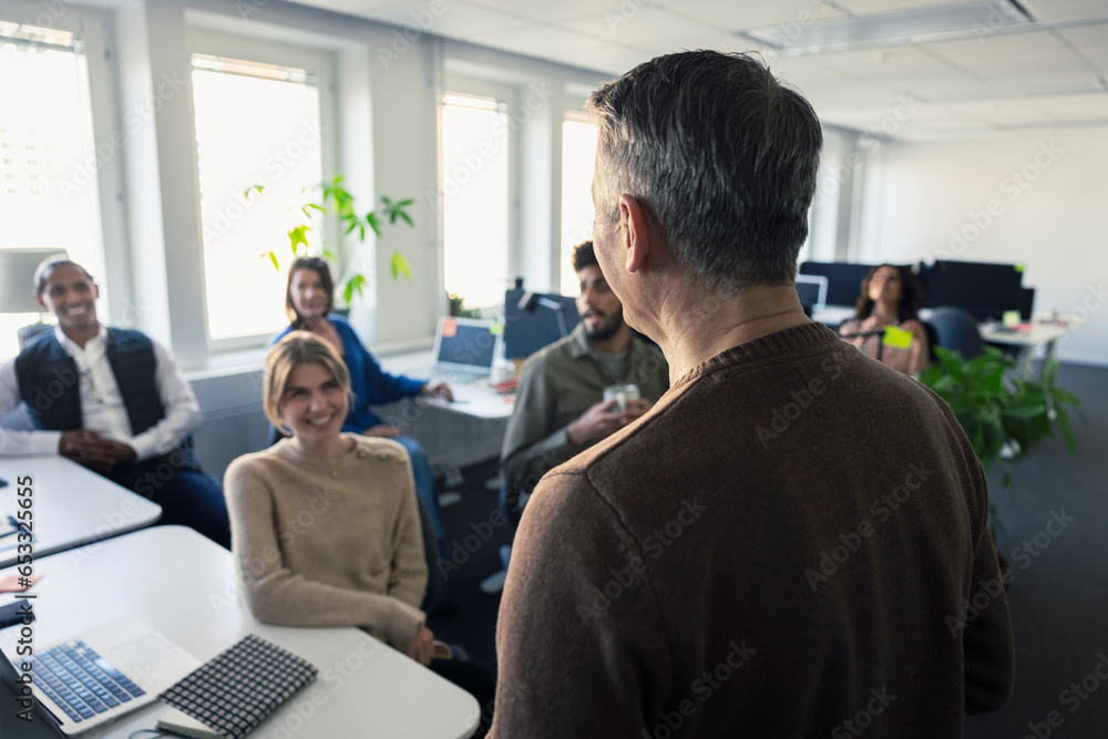 Group of business people having meeting in office Group of business people having meeting in office