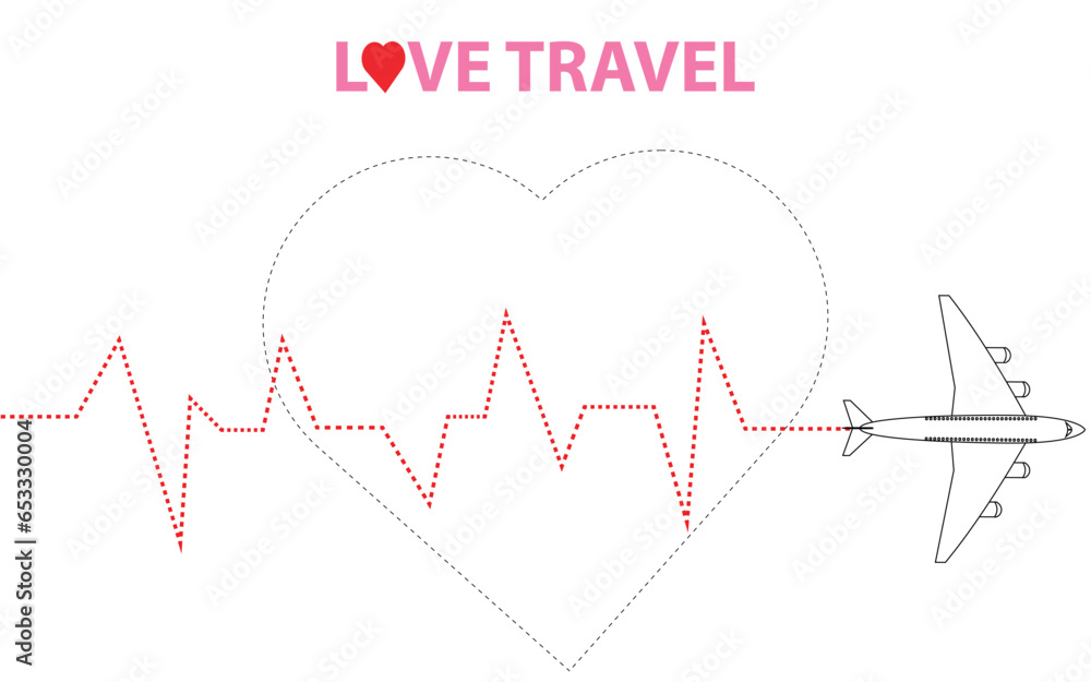 The symbol or picture of going out travel on a holiday in a simple, easy to understand manner. can be used easily.