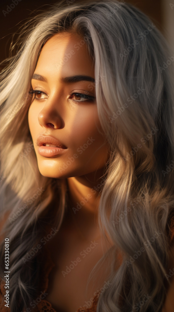 Portrait of Stunning Young Woman with Blond Hair Captured in Golden Hour and Natural Light, High-Quality Beauty Photography Portrait of Stunning Young Woman with Blond Hair Captured in Golden Hour and Natural Light, High-Quality Beauty Photography