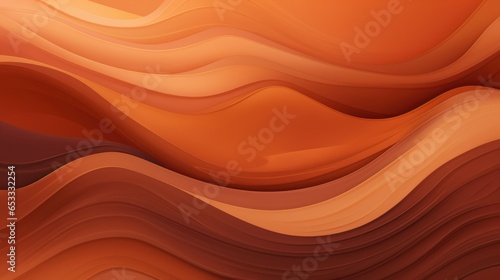 Abstract brown wave background. Digital paint horizontal wavy illustration. Modern creative waves art. Graphic Design trendy element for card, website, wallpaper, presentation. .