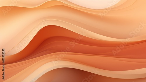 Abstract brown wave background. Digital paint horizontal wavy illustration. Modern creative waves art. Graphic Design trendy element for card, website, wallpaper, presentation. .