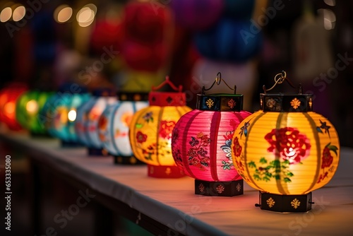 Beautiful background of traditional Chinese lantern © Zaleman