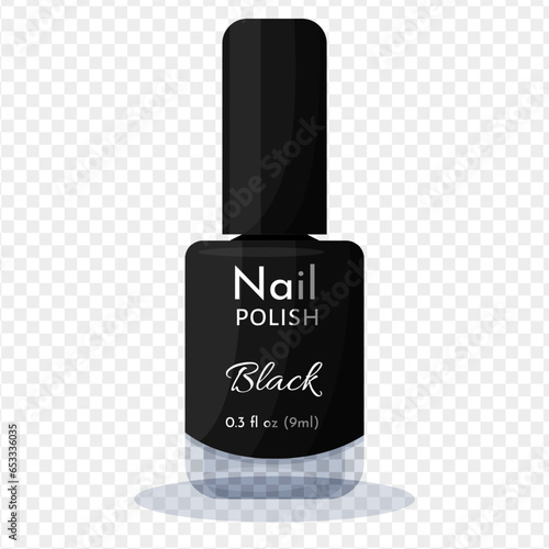 varnish, gel nail polish black