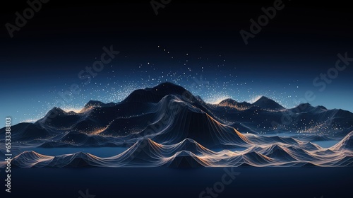 abstract wireframe landscape topographic illustration mountain grid, topography earth, surface design abstract wireframe landscape topographic
