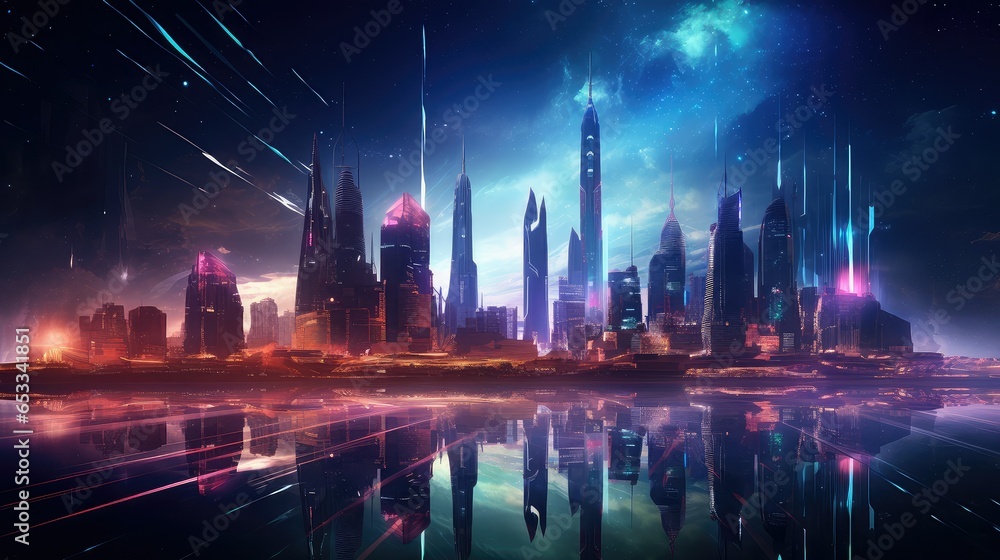 scape futuristic night city illustration digital building, future street, urban technology scape futuristic night city scape futuristic night city illustration digital building, future street, urban technology scape futuristic night city
