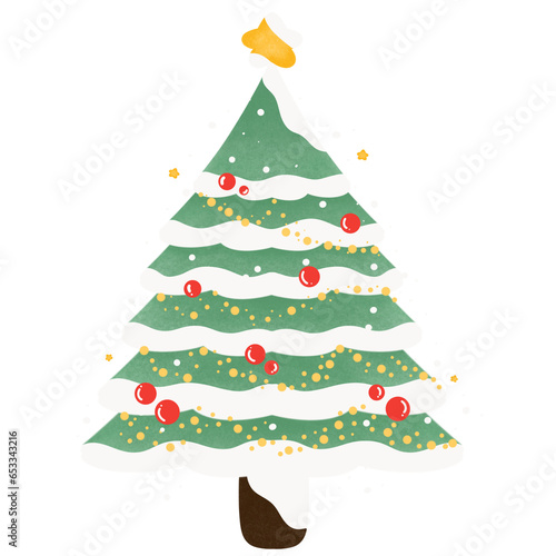 christmas tree illustration.