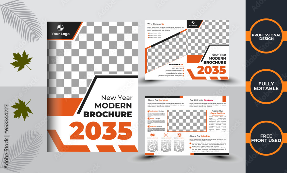 Modern Creative Bi Fold Brochure Design Company and other.