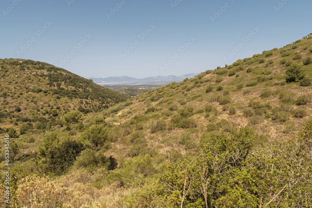 Landscape of Mallorca island from Santuario de Cura, Algaida, Mallorca, Spain Landscape of Mallorca island from Santuario de Cura, Algaida, Mallorca, Spain