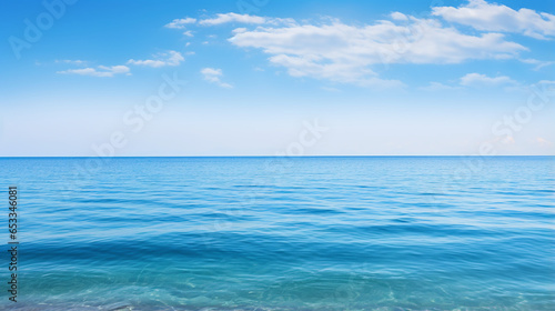 landscape of the sea, ocean with calm water, complete calm  © Amir