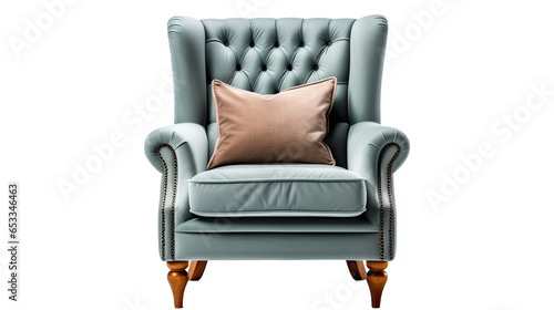 mockup of a modern wing chair 