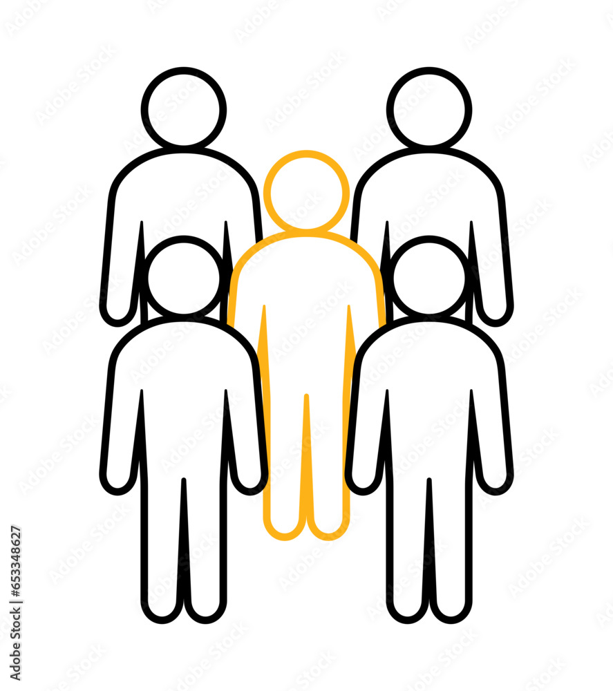 Symbol, ikona ludzi. Plik wektorowy. Symbol, ikona ludzi. Plik wektorowy.