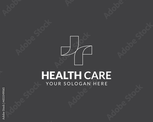 Modern Health Care logo design 