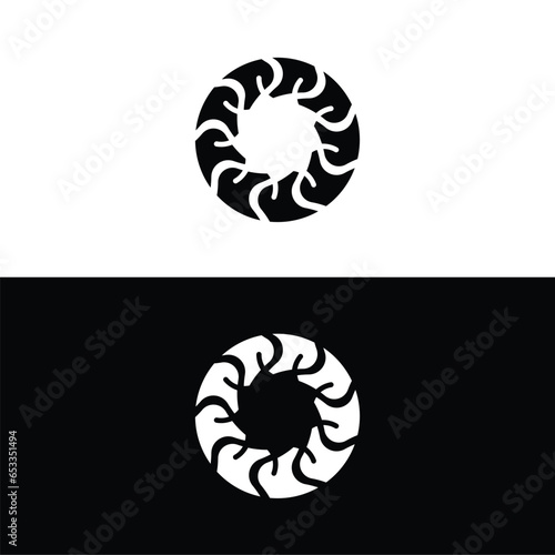 Circle vector logo template illustration