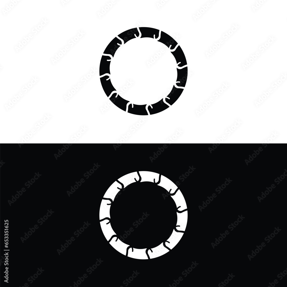 Circle vector logo template illustration Circle vector logo template illustration