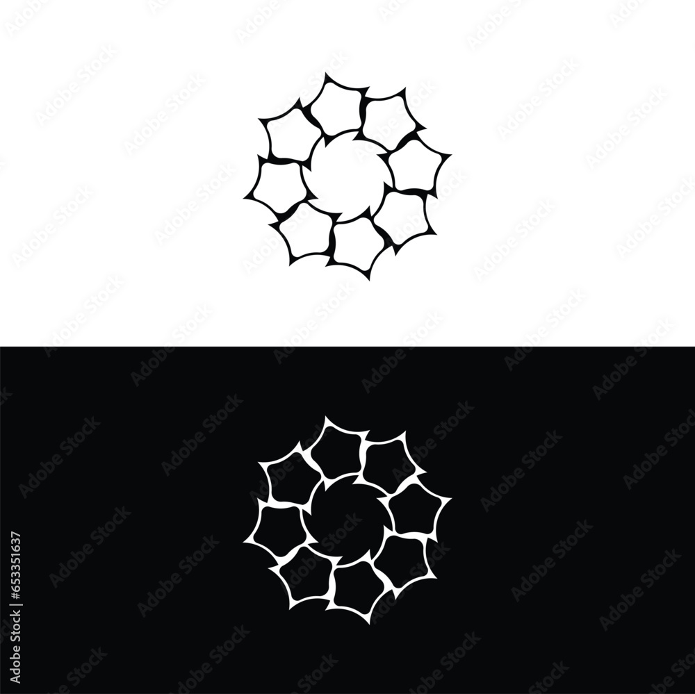 Circle vector logo silhouette design . Circle icon illustration Circle vector logo silhouette design . Circle icon illustration