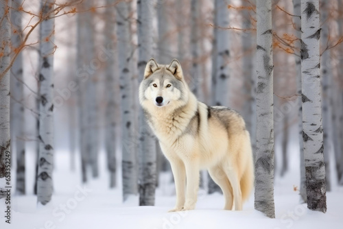 Woodland Wonder: Closeup of a Forest Wolf