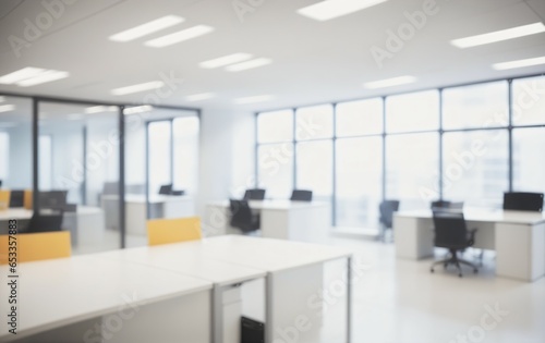 Blurry interior of a modern office, perfect as a presentation background